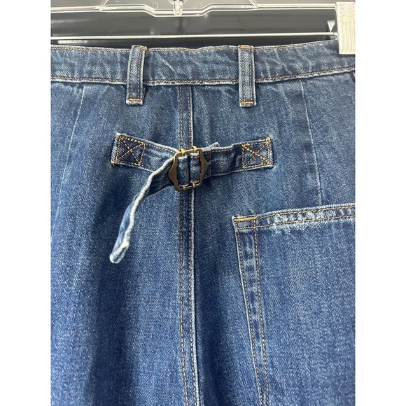 SANDRINE ROSE X FREE PEOPLE NY82 Wide Leg Distressed Blue Jeans NEW Size 25 - Picture 6 of 9